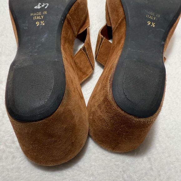 Aquatalia Brown Suede Mules - Picture 12 of 14